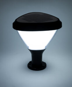 GLOBOSTAR® NATURE 90532 Φωτιστικό Κολωνάκι Κήπου LED 10W 500lm 120° με Ενσωματωμένο Φωτοβολταϊκό Panel 6V 2W & Επαναφορτιζόμενη Μπαταρία Li-ion 3.2V 8000mAh με Αισθητήρα Ημέρας-Νύχτας Αδιάβροχο IP65 Ψυχρό Λευκό 6000K - Γκρι Ανθρακί - Μ26 x Π26 x Υ30cm - 2 Χρόνια Εγγύηση 15 90532 7