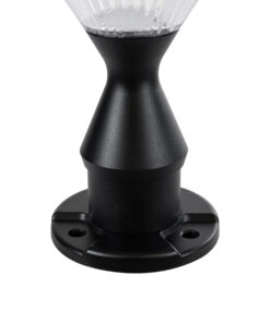 GLOBOSTAR® SHARP 90533 Φωτιστικό Κολωνάκι Κήπου LED 10W 500lm 120° με Ενσωματωμένο Φωτοβολταϊκό Panel 6V 2W & Επαναφορτιζόμενη Μπαταρία Li-ion 3.2V 8000mAh με Αισθητήρα Ημέρας-Νύχτας Αδιάβροχο IP65 Ψυχρό Λευκό 6000K - Γκρι Ανθρακί - Μ26 x Π26 x Υ33cm - 2 Χρόνια Εγγύηση 14 90533 6