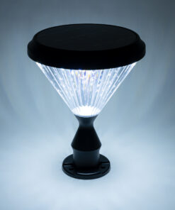 GLOBOSTAR® SHARP 90533 Φωτιστικό Κολωνάκι Κήπου LED 10W 500lm 120° με Ενσωματωμένο Φωτοβολταϊκό Panel 6V 2W & Επαναφορτιζόμενη Μπαταρία Li-ion 3.2V 8000mAh με Αισθητήρα Ημέρας-Νύχτας Αδιάβροχο IP65 Ψυχρό Λευκό 6000K - Γκρι Ανθρακί - Μ26 x Π26 x Υ33cm - 2 Χρόνια Εγγύηση 15 90533 7