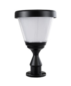 Alternative view of GLOBOSTAR® ARVENT 90534 Φωτιστικό Κολωνάκι Κήπου LED 10W 500lm 120° με Ενσωματωμένο Φωτοβολταϊκό Panel 6V 2W & Επαναφορτιζόμενη Μπαταρία Li-ion 3.2V 8000mAh με Αισθητήρα Ημέρας-Νύχτας Αδιάβροχο IP65 Ψυχρό Λευκό 6000K - Γκρι Ανθρακί - Μ24 x Π24 x Υ36cm - 2 Χρόνια Εγγύηση