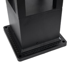 GLOBOSTAR® HONEYBEE 90537 Φωτιστικό Κολωνάκι Κήπου LED 10W 500lm 120° με Ενσωματωμένο Φωτοβολταϊκό Panel 6V 2W & Επαναφορτιζόμενη Μπαταρία Li-ion 3.2V 4000mAh με Αισθητήρα Ημέρας-Νύχτας Αδιάβροχο IP65 Ψυχρό Λευκό 6000K - Γκρι Ανθρακί - Μ20 x Π20 x Υ60cm - 2 Χρόνια Εγγύηση 17 90537 6