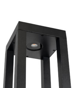 GLOBOSTAR® HONEYBEE 90541 Φωτιστικό Κολωνάκι Κήπου LED 15W 1500lm 120° AC 220-240V Αδιάβροχο IP65 Θερμό Λευκό 2700K - Γκρι Ανθρακί - Μ20 x Π20 x Υ60cm - 3 Χρόνια Εγγύηση 14 90541 5