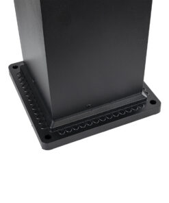 GLOBOSTAR® HONEYBEE 90541 Φωτιστικό Κολωνάκι Κήπου LED 15W 1500lm 120° AC 220-240V Αδιάβροχο IP65 Θερμό Λευκό 2700K - Γκρι Ανθρακί - Μ20 x Π20 x Υ60cm - 3 Χρόνια Εγγύηση 15 90541 6