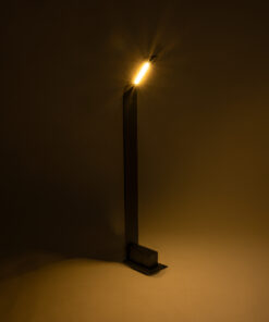 GLOBOSTAR® GREENERY 90544 Φωτιστικό Κολωνάκι Κήπου LED 15W 1500lm 120° AC 220-240V Αδιάβροχο IP65 - Θερμό Λευκό 2700K - Γκρι Ανθρακί - Μ8 x Π15 x Υ70cm - 3 Χρόνια Εγγύηση 12 90544 5