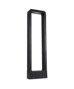 GLOBOSTAR® BACKYARD 90546 Φωτιστικό Κολωνάκι Κήπου LED 15W 1500lm 60° AC 220-240V Αδιάβροχο IP65 Θερμό Λευκό 2700K - Γκρι Ανθρακί - Μ16 x Π5.5 x Υ58cm - 3 Χρόνια Εγγύηση 12 90546 3