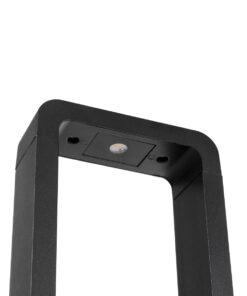 GLOBOSTAR® BACKYARD 90546 Φωτιστικό Κολωνάκι Κήπου LED 15W 1500lm 60° AC 220-240V Αδιάβροχο IP65 Θερμό Λευκό 2700K - Γκρι Ανθρακί - Μ16 x Π5.5 x Υ58cm - 3 Χρόνια Εγγύηση 13 90546 4