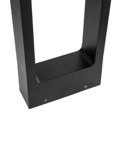 GLOBOSTAR® BACKYARD 90546 Φωτιστικό Κολωνάκι Κήπου LED 15W 1500lm 60° AC 220-240V Αδιάβροχο IP65 Θερμό Λευκό 2700K - Γκρι Ανθρακί - Μ16 x Π5.5 x Υ58cm - 3 Χρόνια Εγγύηση 15 90546 6