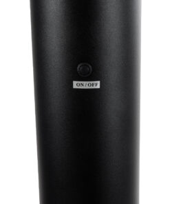 GLOBOSTAR® VEGGIE 90550 Φωτιστικό Κολωνάκι Κήπου με Ντουί 1 x E27 60° AC 220-240V Αδιάβροχο IP65 - Μαύρο - Μ23 x Π23 x Υ60cm 15 90550 6