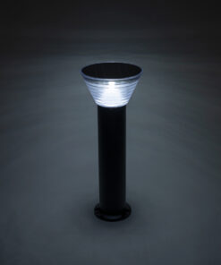 GLOBOSTAR® VEGGIE 90550 Φωτιστικό Κολωνάκι Κήπου με Ντουί 1 x E27 60° AC 220-240V Αδιάβροχο IP65 - Μαύρο - Μ23 x Π23 x Υ60cm 17 90550 8