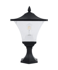 Alternative view of GLOBOSTAR® DIRAHIO 90552 Φωτιστικό Κολωνάκι Κήπου με Ντουί 1 x E27 AC 220-240V Αδιάβροχο IP65 - Γκρι Ανθρακί - Μ32 x Π32 x Υ52cm