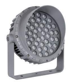 Alternative view of GLOBOSTAR®FLOOD-MENA 90338 Προβολέας Σποτ Wall Washer με Αντιθαμβωτική Γρίλια LED 48W 4080lm 30° AC 220-240V Αδιάβροχο IP67 Πορτοκαλί 2200K - Γκρι Ανθρακί - Μ26 x Π20 x Υ28.5cm - 3 Χρόνια Εγγύηση