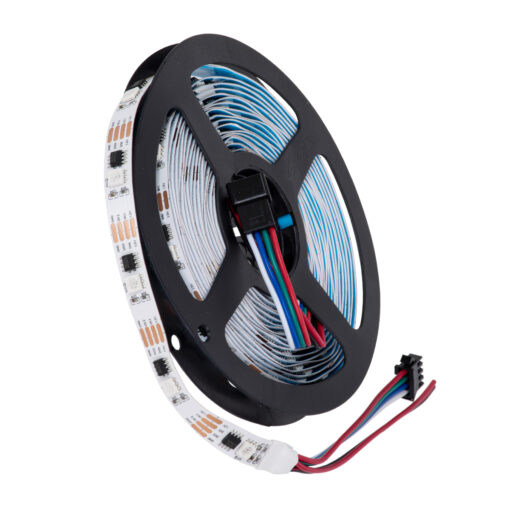 GloboStar® GLOBOSTAR® DIGIPRO 90599 Ψηφιακή Pixel Addressable Ταινία LED 9W/m 720lm/m 120° DC 12V IP20 30 x SMD 5050 Chip/m 30 x Pixel/m RGB Dimmable SPI/TTL Protocol IC TM1908 - Μ5000 x Π10 x Υ2mm - Ρολό 5 Μέτρων - 5 Χρόνια Εγγύηση