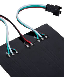 GloboStar® 90607 Digital Pixel Addressable Plate - Ψηφιακή Πλακέτα LED SMD 5050 15.3W/m 64LED/unit 64PIXEL/unit SPI/TTL Protocol IC WS2812/SK6812 1224lm/unit 120° DC 5V IP20 RGB - Μαύρο Σώμα - Μ80 x Π80 x Υ2mm - 5 Χρόνια Εγγύηση 10 90607 5