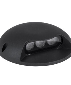 Alternative view of GLOBOSTAR® STEP-LUNA 90618 Αρχιτεκτονικό Φωτιστικό Διαδρόμου/Σκαλοπατιού LED 6W 600lm 10° DC 24V Αδιάβροχο IP65 RGB DMX512 Dimmable - Μαύρο - Φ12 x Υ3cm - 3 Χρόνια Εγγύηση