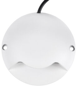 GLOBOSTAR® STEP-LUNA 90620 Αρχιτεκτονικό Φωτιστικό Διαδρόμου/Σκαλοπατιού LED 3W 345lm 10° DC 24V Αδιάβροχο IP65 Φυσικό Λευκό 4500K Dimmable - Λευκό - Φ12 x Υ3cm - 3 Χρόνια Εγγύηση 16 90620 6