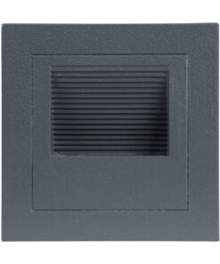GLOBOSTAR® STEP-MINA 90627 Χωνευτό Αρχιτεκτονικό Φωτιστικό Διαδρόμου/Σκαλοπατιού LED 3W 330lm 30° DC 24V Αδιάβροχο IP65 Θερμό Λευκό 2700K Dimmable - Γκρι Ανθρακί - Μ8.3 x Π8.3 x Υ5cm / Μ6.6 x Π6.6cm - 3 Χρόνια Εγγύηση 12 90627 3
