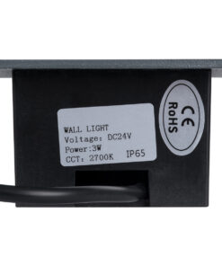 GLOBOSTAR® STEP-MINA 90627 Χωνευτό Αρχιτεκτονικό Φωτιστικό Διαδρόμου/Σκαλοπατιού LED 3W 330lm 30° DC 24V Αδιάβροχο IP65 Θερμό Λευκό 2700K Dimmable - Γκρι Ανθρακί - Μ8.3 x Π8.3 x Υ5cm / Μ6.6 x Π6.6cm - 3 Χρόνια Εγγύηση 14 90627 5