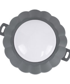 GloboStar® WALLLIGHT-MONA 90628 Φωτιστικό Τοίχου - Απλίκα Point Light LED 6W 660lm 360° DC 24V Αδιάβροχο IP65 Φ11 x Υ6.5cm Θερμό Λευκό 3000K - Γκρι Ανθρακί - 3 Years Warranty 11 90628 3