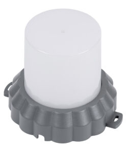 Alternative view of GloboStar® WALLLIGHT-MONA 90629 Φωτιστικό Τοίχου - Απλίκα Point Light LED 12W 1320lm 360° DC 24V Αδιάβροχο IP65 Φ13 x Υ12.5cm Θερμό Λευκό 3000K - Γκρι Ανθρακί - 3 Years Warranty