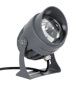 GloboStar® GLOBOSTAR® SPOT-XENIA 90632 Αρχιτεκτονικό Σποτ Φωτισμου LED 16W 1440lm 3° DC 24V Αδιάβροχο IP65 Θερμό Λευκό 3000K Dimmable - Γκρι Ανθρακί - Μ9 x Π9 x Υ12cm - 3 Χρόνια Εγγύηση