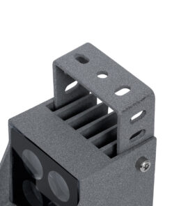 GloboStar® SPOT-JENA 90635 Σποτ Φωτισμου Wall Washer LED 8W 880lm 30° AC 220-240V Αδιάβροχο IP65 Μ8.5 x Π7.3 x Υ9.5cm Θερμό Λευκό 3000K - Γκρι Ανθρακί - 3 Years Warranty 17 90635 7