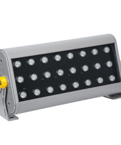 Alternative view of GLOBOSTAR® FLOOD-HENA 90643 Προβολέας Σποτ Wall Washer LED 48W 4800lm 30° DC 24V Αδιάβροχο IP65 RGB DMX512 Dimmable - Ασημί - Μ39 x Π6 x Υ17cm - 3 Χρόνια Εγγύηση
