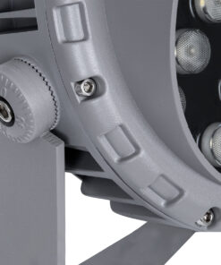 GLOBOSTAR® FLOOD-MENA 90644 Προβολέας Σποτ Wall Washer με Αντιθαμβωτική Γρίλια LED 24W 2160lm 30° AC 220-240V Αδιάβροχο IP65 Θερμό Λευκό 3000K - Ασημί - Μ23 x Π23 x Υ18cm - 3 Χρόνια Εγγύηση 18 90644 7