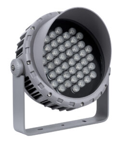 GLOBOSTAR® FLOOD-MENA 90646 Προβολέας Σποτ Wall Washer με Αντιθαμβωτική Γρίλια LED 48W 4320lm 30° AC 220-240V Αδιάβροχο IP65 Θερμό Λευκό 3000K - Ασημί - Μ25 x Π25 x Υ18cm - 3 Χρόνια Εγγύηση 12 90646 2