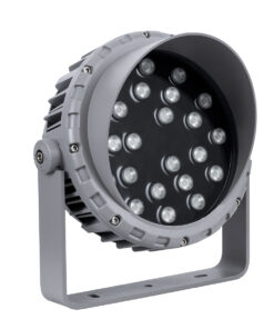 Alternative view of GLOBOSTAR® FLOOD-MENA 90647 Προβολέας Σποτ Wall Washer με Αντιθαμβωτική Γρίλια LED 24W 2040lm 30° DC 24V Αδιάβροχο IP65 RGBW DMX512 Dimmable - Ασημί - Μ23 x Π23 x Υ18cm - 3 Χρόνια Εγγύηση