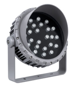 Alternative view of GLOBOSTAR® FLOOD-MENA 90649 Προβολέας Σποτ Wall Washer με Αντιθαμβωτική Γρίλια LED 48W 4080lm 30° DC 24V Αδιάβροχο IP65 RGBW DMX512 Dimmable - Ασημί - Μ25 x Π25 x Υ18cm - 3 Χρόνια Εγγύηση