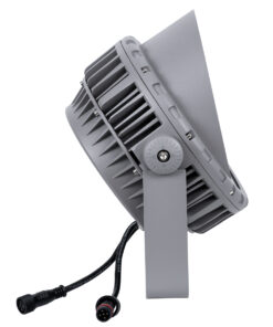 GLOBOSTAR® FLOOD-MENA 90649 Προβολέας Σποτ Wall Washer με Αντιθαμβωτική Γρίλια LED 48W 4080lm 30° DC 24V Αδιάβροχο IP65 RGBW DMX512 Dimmable - Ασημί - Μ25 x Π25 x Υ18cm - 3 Χρόνια Εγγύηση 12 90649 4