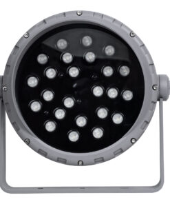 GLOBOSTAR® FLOOD-MENA 90649 Προβολέας Σποτ Wall Washer με Αντιθαμβωτική Γρίλια LED 48W 4080lm 30° DC 24V Αδιάβροχο IP65 RGBW DMX512 Dimmable - Ασημί - Μ25 x Π25 x Υ18cm - 3 Χρόνια Εγγύηση 13 90649 5