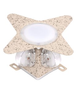 Alternative view of GloboStar® WALLLIGHT-CINA 90658 Φωτιστικό Τοίχου - Απλίκα LED 10W 1100lm 10° AC 220-240V Αδιάβροχο IP65 Μ18.5 x Π18.5 x Υ8.5cm Θερμό Λευκό 3000K - Μπεζ της Άμμου