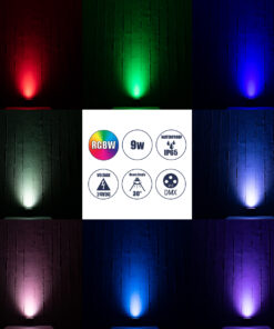 GloboStar® UNDERGROUND-TINA 90666 Χωνευτό Φωτιστικό Σποτ Δαπέδου LED 9W 945lm 30° DC 24V Αδιάβροχο IP65 Φ12 x Υ9cm Πολύχρωμο RGBW DMX512 - Ανοξείδωτο Ατσάλι - 3 Years Warranty 16 90666 7