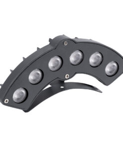 GLOBOSTAR® TREELIGHT-GINA 90679 Κυρτή Μπάρα Φωτισμού Wall Washer για Φυτά - Δέντρα LED 6W 660lm 30° DC 24V Αδιάβροχο IP65 Θερμό Λευκό 2700K Dimmable - Γκρι Ανθρακί - Μ18 x Π3.5 x Υ7cm - 3 Χρόνια Εγγύηση 17 90679 2