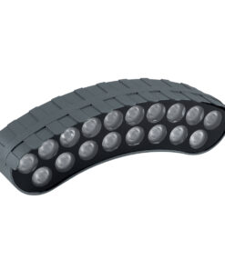 GloboStar® TREELIGHT-KINA 90685 Κυρτή Μπάρα Φωτισμού Wall Washer με Αντιθαμβωτική Γρίλια Ειδική για Φυτά - Δέντρα LED 18W 1710lm 30° DC 24V Αδιάβροχο IP65 Μ25 x Π6.5 x Υ6cm Φυσικό Λευκό 4500K - Γκρι Ανθρακί - 3 Years Warranty 18 90685 3