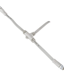 GloboStar® GloboStar® 90702 Ταχυσύνδεσμος Τροφοδοσίας Τύπου T IP65 - 2 Καλώδια +/- σε T DC Power Connector 4 PIN Male για Ένωση 4 PIN Female RGB+RGBW Digital Modules
