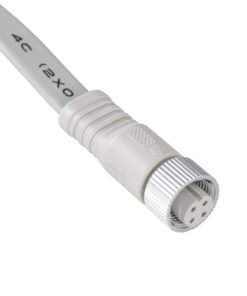 GloboStar® 90702 Ταχυσύνδεσμος Τροφοδοσίας Τύπου T IP65 - 2 Καλώδια +/- σε T DC Power Connector 4 PIN Male για Ένωση 4 PIN Female RGB+RGBW Digital Modules 7 90702 4