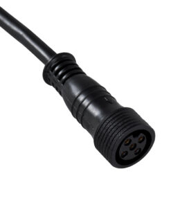 Alternative view of GloboStar® 90706 Ταχυσύνδεσμος Τροφοδοσίας για Wall Washer και Προβολείς IP65 - 5 Καλώδια +/- σε Power Connector 5 PIN Female για Πολύχρωμα RGB+RGBW