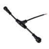 GloboStar® GloboStar® 90707 Ταχυσύνδεσμος Τροφοδοσίας T για Wall Washer και Προβολείς IP65 - 2 Καλώδια +/- σε Power Connector 5 PIN Female & Power Connector 5 PIN Male για Πολύχρωμα RGB+RGBW