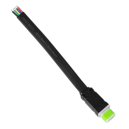GloboStar® GloboStar® 90710 Ταχυσύνδεσμος Τροφοδοσίας για Wall Washer Tuber IP65 - 5 Καλώδια +/- σε Power Connector 5 PIN Male για Πολύχρωμα RGB+RGBW
