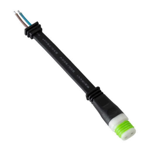 GloboStar® GloboStar® 90713 Ταχυσύνδεσμος Τροφοδοσίας για Wall Washer IP65 - 2 Καλώδια +/- σε Power Connector 2 PIN Male για Μονόχρωμα Wall Washer
