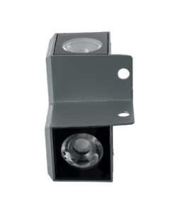 GLOBOSTAR® WALLLIGHT-DONA 90730 Γωνιακό Φωτιστικό LED 10W 850lm 10° DC 24V Αδιάβροχο IP66 Πορτοκαλί 2200K Dimmable - Γκρι Ανθρακί - Μ8 x Π8 x Υ6cm - 3 Χρόνια Εγγύηση 13 90730 4