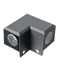 Alternative view of GLOBOSTAR® WALLLIGHT-DONA 90731 Αρχιτεκτονικό Γωνιακό Φωτιστικό LED 10W 900lm 10° DC 24V Αδιάβροχο IP66 Θερμό Λευκό 2700K Dimmable - Γκρι Ανθρακί - Μ8 x Π8 x Υ6cm - 3 Χρόνια Εγγύηση