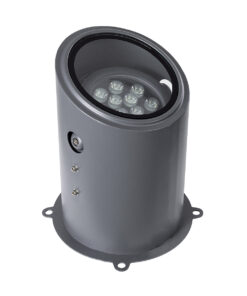 Alternative view of GloboStar® FLOOD-MILO 90734 Κινούμενος Προβολέας - Σποτ Φωτισμού Wall Washer για Φωτισμό Κτιρίων LED 12W 1080lm 10° AC 220-240V Αδιάβροχο IP67 Φ17 x Υ26cm Θερμό Λευκό 2700K - Γκρι Ανθρακί - 3 Χρόνια Εγγύηση