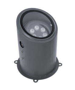 Alternative view of GloboStar® FLOOD-MILO 90736 Κινούμενος Προβολέας - Σποτ Φωτισμού Wall Washer για Φωτισμό Κτιρίων LED 12W 1020lm 10° DC 24V Αδιάβροχο IP67 Φ17 x Υ26cm RGBW DMX512 - Γκρι Ανθρακί - 3 Χρόνια Εγγύηση