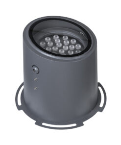 Alternative view of GloboStar® FLOOD-MILO 90742 Κινούμενος Προβολέας - Σποτ Φωτισμού Wall Washer για Φωτισμό Κτιρίων LED 48W 4080lm 10° DC 24V Αδιάβροχο IP67 Φ26 x Υ30cm RGBW DMX512 - Γκρι Ανθρακί - 3 Χρόνια Εγγύηση