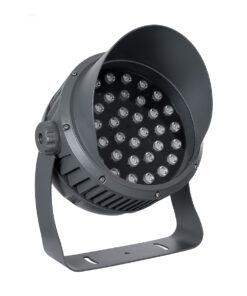 Alternative view of GLOBOSTAR® FLOOD-DIMO 90748 Προβολέας Σποτ Wall Washer με Αντιθαμβωτική Γρίλια LED 100W 8500lm 10° DC 24V Αδιάβροχο IP67 RGBW DMX512 Dimmable - Γκρι Ανθρακί - Μ34 x Π36 x Υ44cm - 3 Χρόνια Εγγύηση