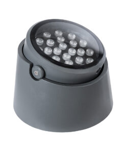 Alternative view of GloboStar® FLOOD-RANA 90751 Κινούμενος Προβολέας - Σποτ Φωτισμού Wall Washer για Φωτισμό Κτιρίων LED 36W 3060lm 5° DC 24V Αδιάβροχο IP67 Φ26 x Υ18cm RGBW DMX512 - Γκρι Ανθρακί - 3 Χρόνια Εγγύηση