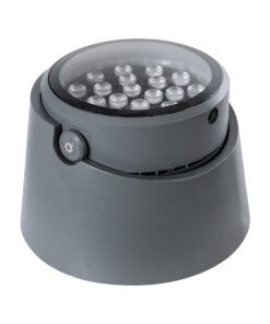 GloboStar® FLOOD-RANA 90751 Κινούμενος Προβολέας - Σποτ Φωτισμού Wall Washer για Φωτισμό Κτιρίων LED 36W 3060lm 5° DC 24V Αδιάβροχο IP67 Φ26 x Υ18cm RGBW DMX512 - Γκρι Ανθρακί - 3 Χρόνια Εγγύηση 12 90751 3